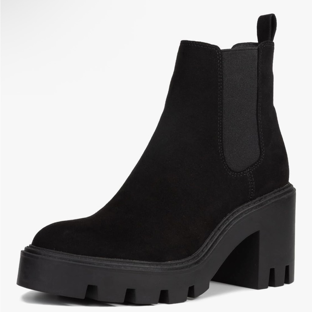 Chelsea Ankle Boots NEW RedTop Platform Heel Chunky Block Lug Sole Women’s Sz 6 - Picture 2 of 8